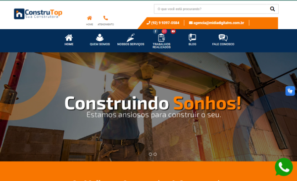 Script Site Pronto para Construtora em PHP com Painel Administrador - Image 2