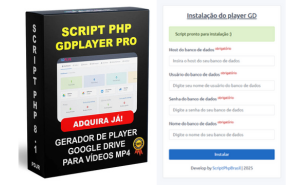 Gerador de Player GDrive - Script Php (Funciona com php 7.4) Traduzido para o Portugues